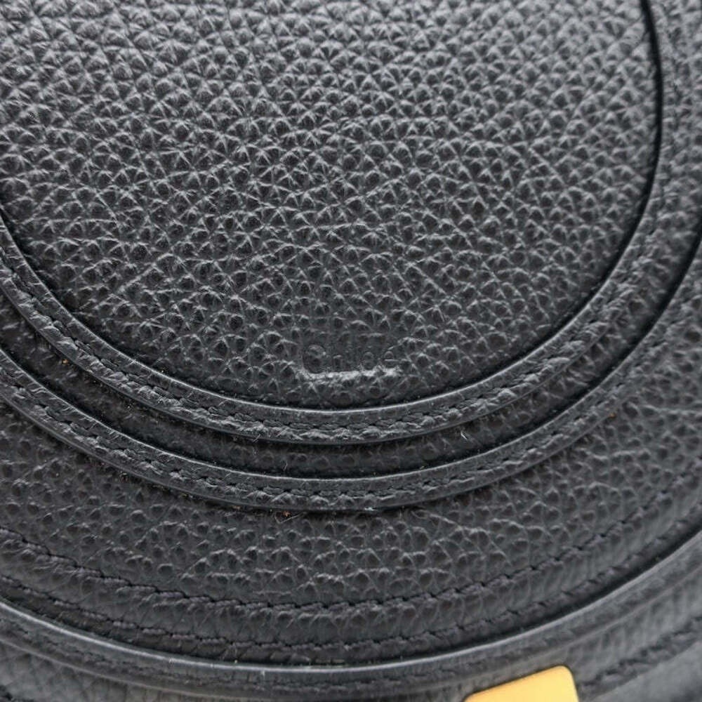 Chloe Marcie Small Saddle Bag Black Grained Leather Crossbody NEW - Picture 3 of 10